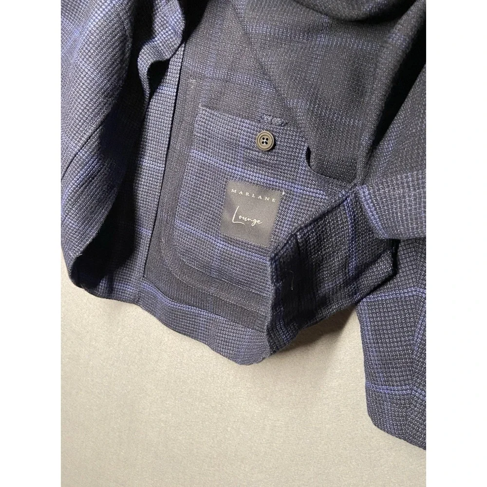 Johnnie-O Top Shelf Designer Men's Navy Plaid Blazer Size M